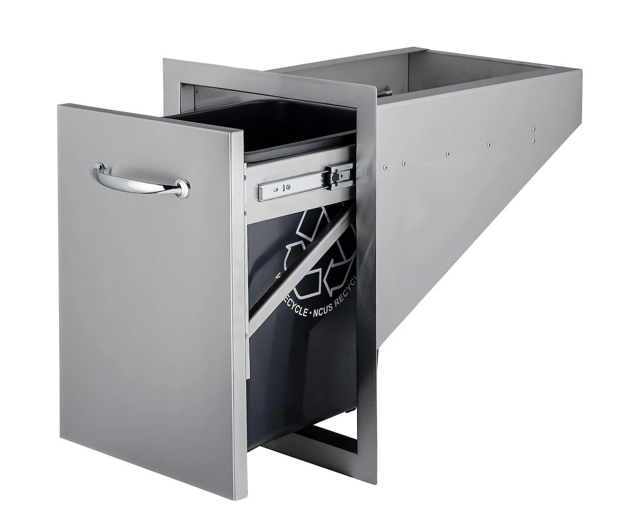 Cajón Extraible Con Cubo De Plástico Para Basura 3 Cajón Extraible Con Cubo De Plástico Para Basura