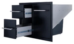 Cajonera Doble + Cajón Cubo Basura Negro -Biohort || Napoleon || Weber Tienda de ventas Cajonera doble cajon cubo basura Negro 2