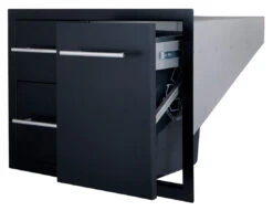 Cajonera Doble + Cajón Cubo Basura Negro -Biohort || Napoleon || Weber Tienda de ventas Cajonera doble cajon cubo basura Negro 3