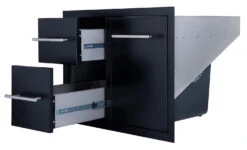 Cajonera Doble + Cajón Botella Gas O Cubo Basura Negro -Biohort || Napoleon || Weber Tienda de ventas Cajonera doble cajon botella gas o cubo basura Negro 3