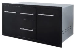 Cajonera Doble Grande + Cajón Botella Gas O Basura Negro -Biohort || Napoleon || Weber Tienda de ventas Cajonera doble grande cajon botella gas o basura Negro 1