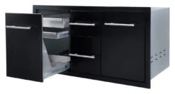 Cajonera Doble Grande + Cajón Botella Gas O Basura Negro -Biohort || Napoleon || Weber Tienda de ventas Cajonera doble grande cajon botella gas o basura Negro 2