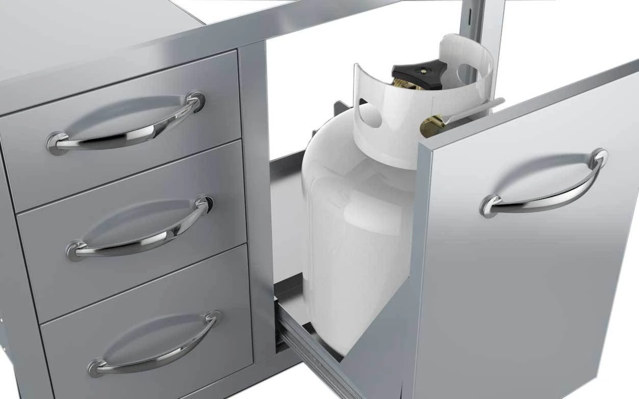 Cajonera Triple + Cajón Botella Gas O Cubo Basura 4 Cajonera Triple + Cajón Botella Gas O Cubo Basura - Imagen 2