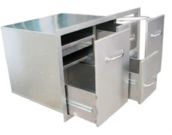 Cajonera Doble Grande + Cajón Botella Gas O Cubo Basura -Biohort || Napoleon || Weber Tienda de ventas Cajonera triple cajon botella gas o cubo basura 6