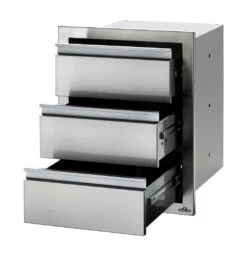 Cajonero Triple Acero Inoxidable Napoleon -Biohort || Napoleon || Weber Tienda de ventas Cajonero Triple Acero Inoxidable Napoleon 2