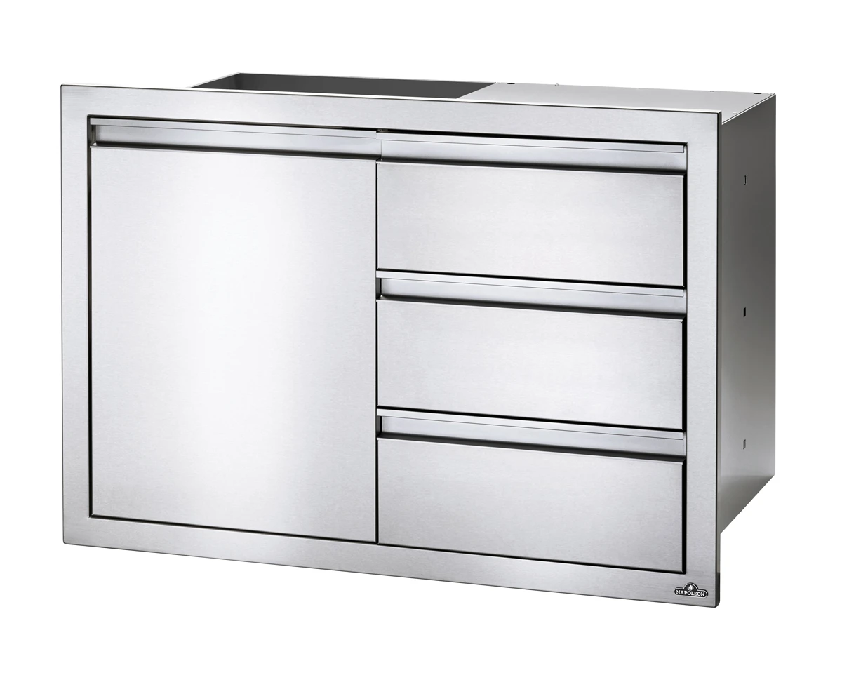 Cajonero Triple Y Puerta Individual Napoleon 4 Cajonero Triple Y Puerta Individual Napoleon - Imagen 2