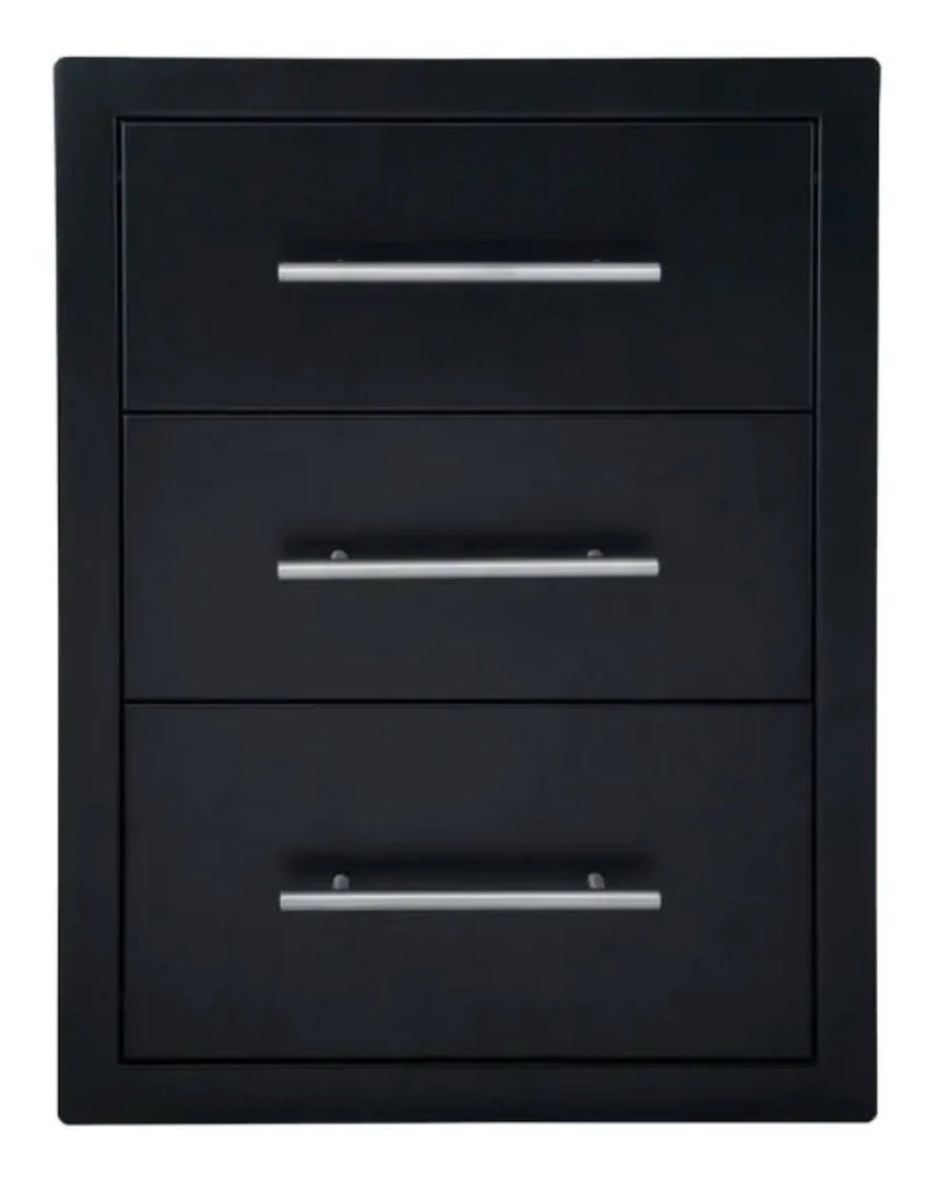 Cajonero Triple Alto Negro 3 Cajonero Triple Alto Negro