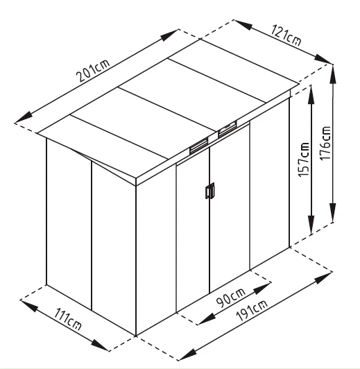 Caseta De Metal Buckingham Gris 6 Caseta De Metal Buckingham Gris - Imagen 4