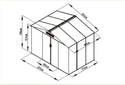 Caseta De Metal Cambridge Verde 11 Caseta De Metal Cambridge Verde -Biohort || Napoleon || Weber Tienda de ventas Caseta de Metal Cambridge Verde 5