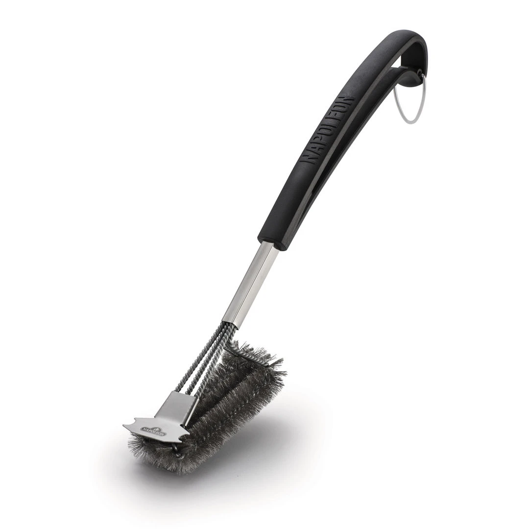 Napoleon Cepillo Para Parrilla De 3 Hileras Con Cerdas Inox. 3 Napoleon Cepillo Para Parrilla De 3 Hileras Con Cerdas Inox.
