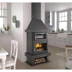 Chimenea Leña Frontal Con Horno Modelo C-300 H -Biohort || Napoleon || Weber Tienda de ventas Chimenea Lena Frontal con Horno modelo C 300 H 2