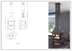 Chimenea De Leña Modelo C-104 K 9 Chimenea De Leña Modelo C-104 K -Biohort || Napoleon || Weber Tienda de ventas Chimenea de Lena Modelo C 104 K 3