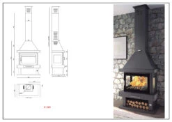Chimenea De Leña Modelo C-203 K -Biohort || Napoleon || Weber Tienda de ventas Chimenea de Lena Modelo C 203 K 3