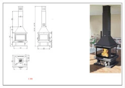 Chimenea De Leña Modelo C-204 7 Chimenea De Leña Modelo C-204 -Biohort || Napoleon || Weber Tienda de ventas Chimenea de Lena Modelo C 204 3