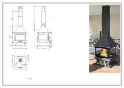 Chimenea De Leña Modelo C-204 K 7 Chimenea De Leña Modelo C-204 K -Biohort || Napoleon || Weber Tienda de ventas Chimenea de Lena Modelo C 204 K 3