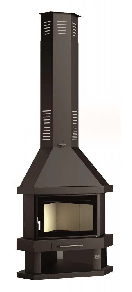 Chimenea De Leña Rinconera Modelo C-200 RK 3 Chimenea De Leña Rinconera Modelo C-200 RK