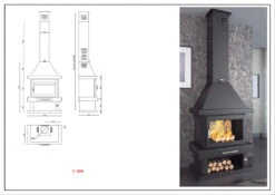 Chimenea De Leña Rinconera Modelo C-200 RK 7 Chimenea De Leña Rinconera Modelo C-200 RK -Biohort || Napoleon || Weber Tienda de ventas Chimenea de Lena Rinconera Modelo C 200 RK 3