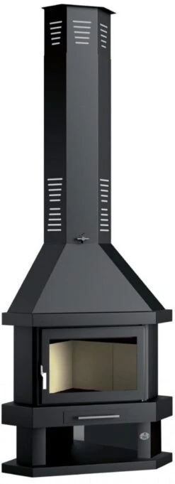 Chimenea De Leña Rinconera Modelo C-300 R