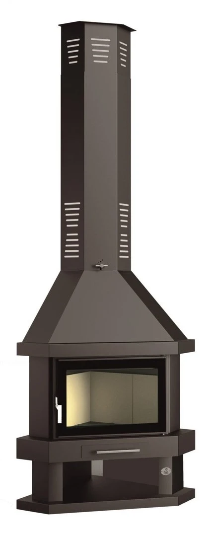Chimenea De Leña Rinconera Modelo C-300 RK 3 Chimenea De Leña Rinconera Modelo C-300 RK