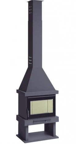 Chimenea De Leña Con Turbinas C-300 TK