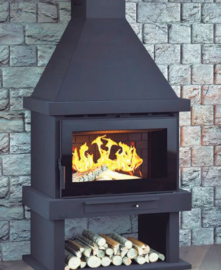Chimenea De Leña Con Turbinas C-300 T 3 Chimenea De Leña Con Turbinas C-300 T