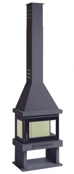 Chimenea De Leña Con Turbinas C-303 TK
