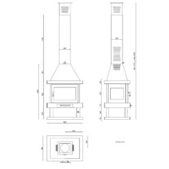 Chimenea De Leña Modelo C-104 9 Chimenea De Leña Modelo C-104 -Biohort || Napoleon || Weber Tienda de ventas Chimenea de lena C 104.2a