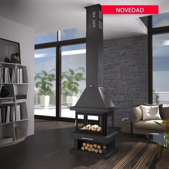 Chimenea De Leña Modelo C-104 4 Chimenea De Leña Modelo C-104 - Imagen 2