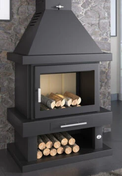 Chimenea De Leña Frontal Modelo C-200