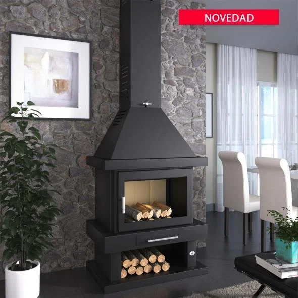 Chimenea De Leña Frontal Modelo C-200 4 Chimenea De Leña Frontal Modelo C-200 - Imagen 2