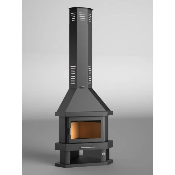 Chimenea De Leña Rinconera Modelo C-200 R 5 Chimenea De Leña Rinconera Modelo C-200 R - Imagen 3