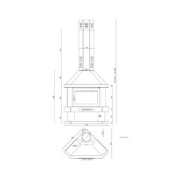 Chimenea De Leña Rinconera Modelo C-200 R 9 Chimenea De Leña Rinconera Modelo C-200 R -Biohort || Napoleon || Weber Tienda de ventas Chimenea de lena C 200 R.2a