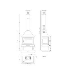 Chimenea De Leña Modelo C-203 9 Chimenea De Leña Modelo C-203 -Biohort || Napoleon || Weber Tienda de ventas Chimenea de lena C 203.2a