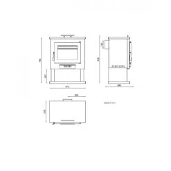 Estufa De Leña Modelo CH-1 -Biohort || Napoleon || Weber Tienda de ventas Estufa De Lena CH 1.2a