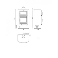 Estufa De Leña Con Horno Modelo M-104 9 Estufa De Leña Con Horno Modelo M-104 -Biohort || Napoleon || Weber Tienda de ventas Estufa De Lena M 104.2a