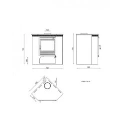 Estufa De Leña Rinconera Modelo M-105 9 Estufa De Leña Rinconera Modelo M-105 -Biohort || Napoleon || Weber Tienda de ventas Estufa De Lena M 105.2a