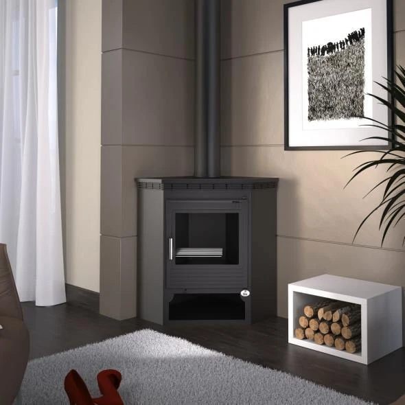 Estufa De Leña Rinconera Modelo M-105 4 Estufa De Leña Rinconera Modelo M-105 - Imagen 2