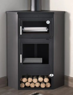 Estufa De Leña Rincón Con Horno Modelo M-105 H