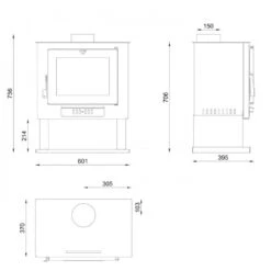 Estufa De Leña Modelo CH-0 9 Estufa De Leña Modelo CH-0 -Biohort || Napoleon || Weber Tienda de ventas Estufa Lena Modelo CH 0 2