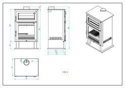 Estufa De Leña Modelo CH-8 -Biohort || Napoleon || Weber Tienda de ventas Estufa de Lena Modelo CH 8 4