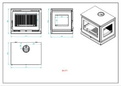 Estufa De Leña Con Turbinas Modelo M-173 FK -Biohort || Napoleon || Weber Tienda de ventas Estufa de Lena con Turbinas Modelo M 173 FK 3