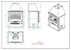 Estufa De Leña Con Turbinas Modelo M-300 TFK -Biohort || Napoleon || Weber Tienda de ventas Estufa de Lena con Turbinas Modelo M 300 TFK 3