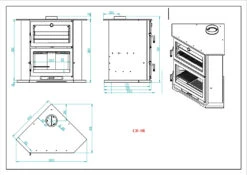 Estufa De Leña De Rincon CH-9 R -Biohort || Napoleon || Weber Tienda de ventas Estufa de Lena de Rincon CH 9 5