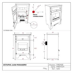 Estufa De Leña Eco Design Firenze Premium -Biohort || Napoleon || Weber Tienda de ventas Estufa de lena Eco Firenze Premium 1