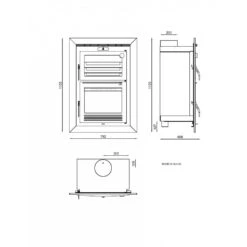 Horno Insertable De Leña Modelo HLI-100 9 Horno Insertable De Leña Modelo HLI-100 -Biohort || Napoleon || Weber Tienda de ventas Insertable De Lena HLI 100.2a
