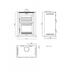 Horno De Leña Modelo HL-100 -Biohort || Napoleon || Weber Tienda de ventas Insertable De Lena HL 100.2a