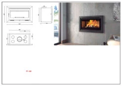 Insertable De Leña Modelo IT-100 F -Biohort || Napoleon || Weber Tienda de ventas Insertable de Lena Modelo IT 100 F 3