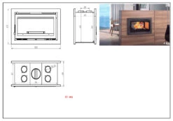 Insertable De Leña Modelo IT-102 FK 7 Insertable De Leña Modelo IT-102 FK -Biohort || Napoleon || Weber Tienda de ventas Insertable de Lena Modelo IT 102 FK 3