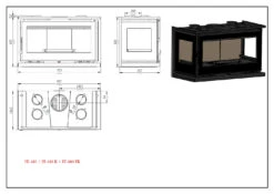 Insertable De Leña Modelo IT-103 7 Insertable De Leña Modelo IT-103 -Biohort || Napoleon || Weber Tienda de ventas Insertable de Lena Modelo IT 103 3