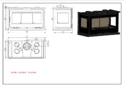 Insertable De Leña Modelo IT-103 FK -Biohort || Napoleon || Weber Tienda de ventas Insertable de Lena Modelo IT 103 FK 3